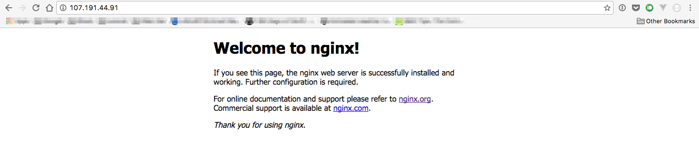 Nginx Welcome Page